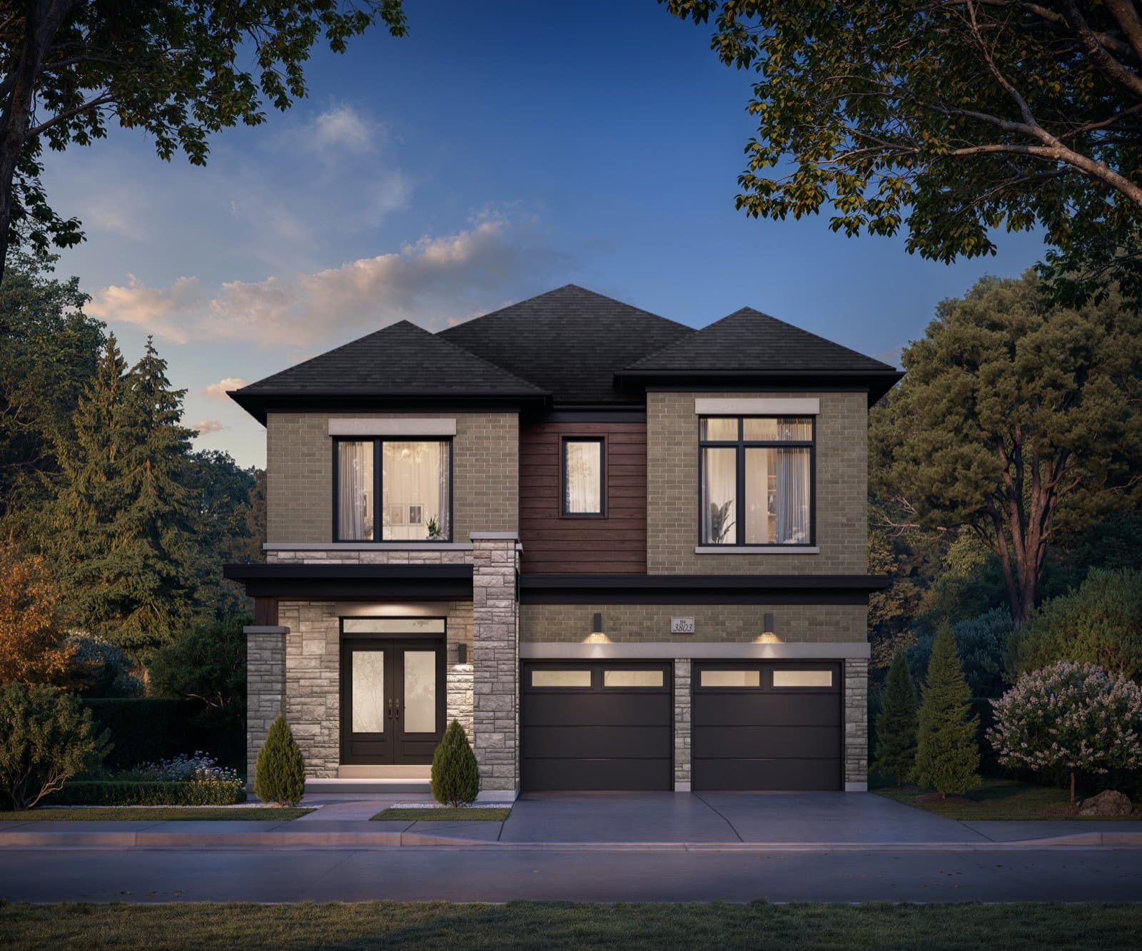 Rosemont Grove 38' detached singles by Hallett Homes, Brampton